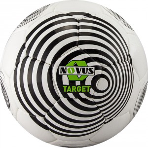 Мяч футбольный Novus TARGET, PVC, бел/чёрн, р.5 , 32 п, р/ш, окруж 68-71