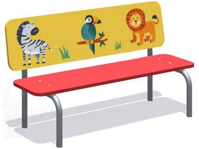 Детская скамейка Зоопарк