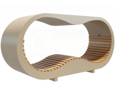 Умная скамейка Эко-портал с солнечной панелью