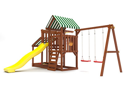 Детский игровой комплекс TooSun (Тусан) 3 Plus с песочницей
