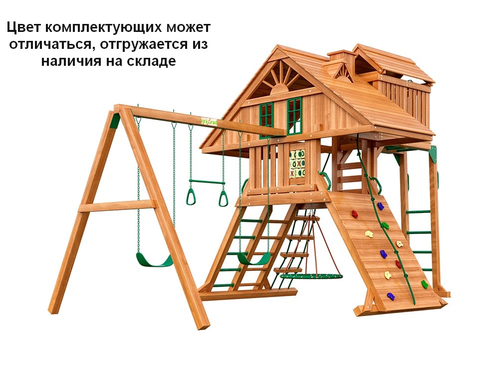 Деревянная детская площадка Крепость Deluxe