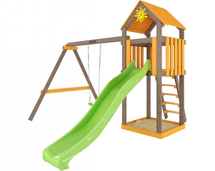 Деревянная детская площадка Игруня 2 DIY