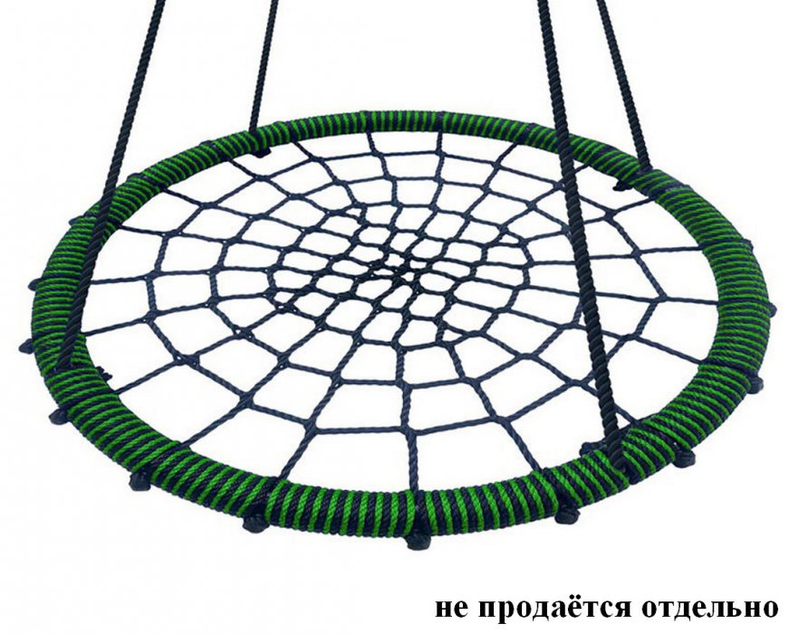Качели подвесные круглые плетеные гнездо D-80см