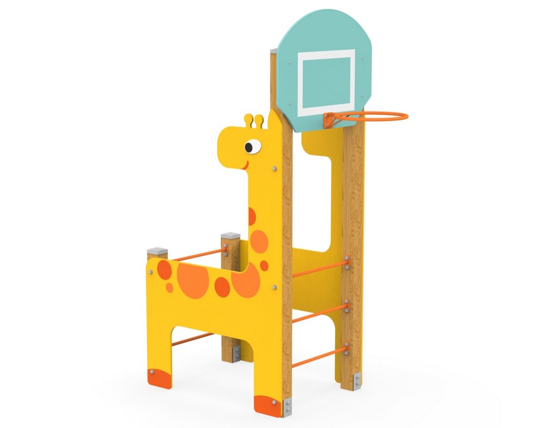 Комплекс с баскетбольным щитом и лестницей Жираф 531.03.11